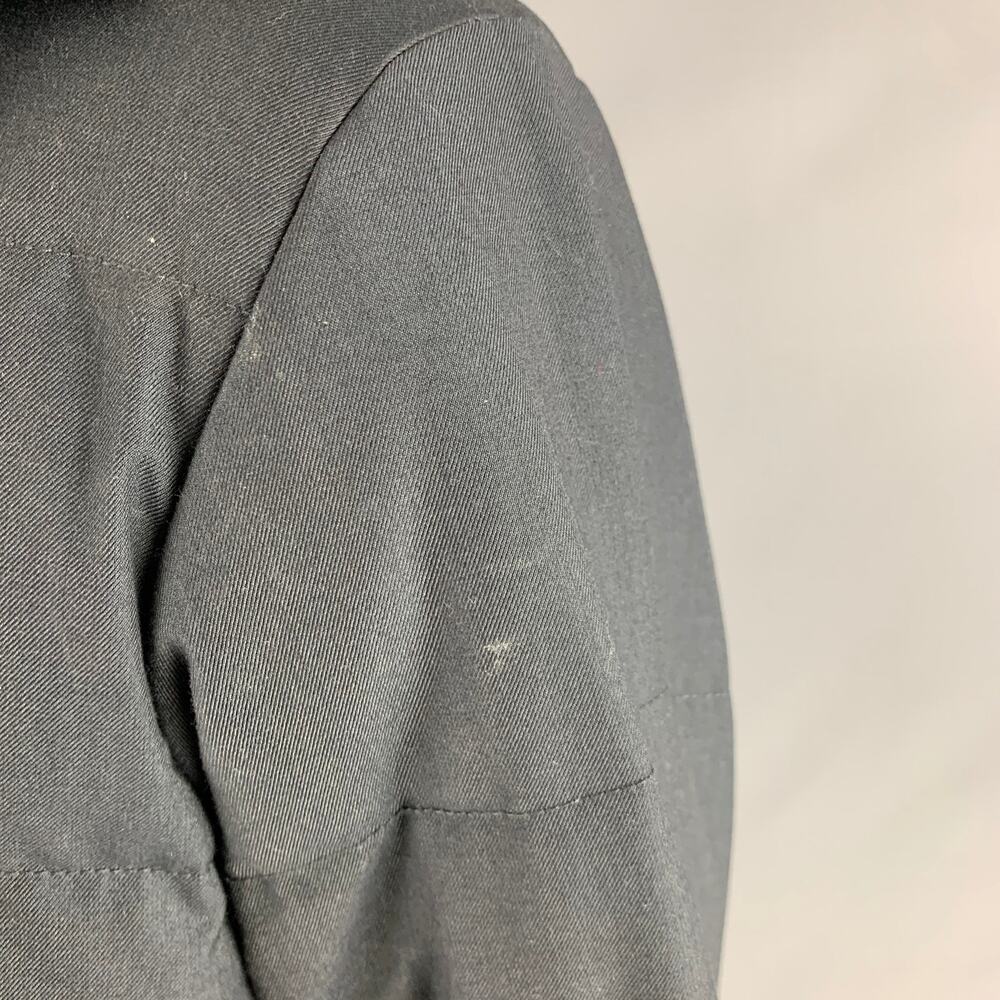 BEAMS Size XL Grey Taupe Mixed Fabrics Polyester Hooded Jacket - Picture 5 of 7
